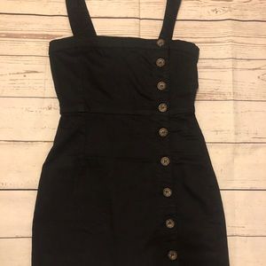 F21 Buttoned-Down Overall Mini Dress